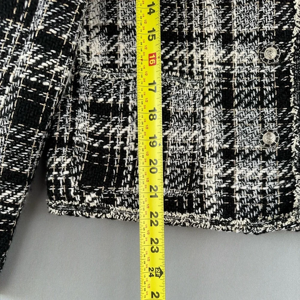 Adrianna Papell Blazer Jacket Tweed Women Size M